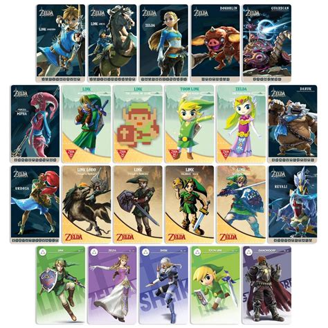 zelda 22 nfc cards|Zelda amiibo cards full set.